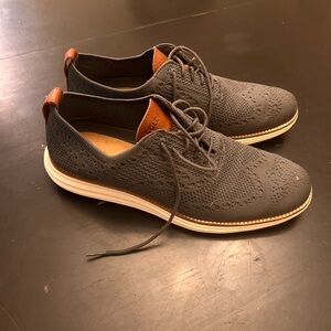 Cole Haan Grand OS Men's Dark Gray Knit Oxford Shoes
